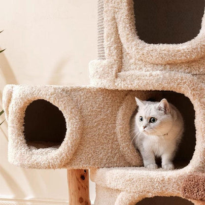 Deluxe Large Cat Climbing Frame Treehouse