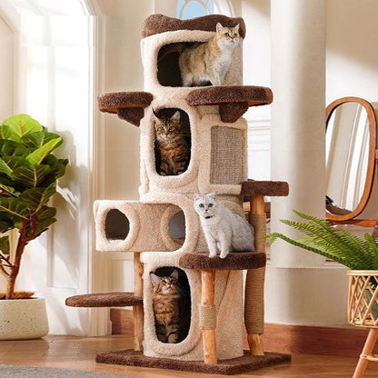 Deluxe Large Cat Climbing Frame Treehouse
